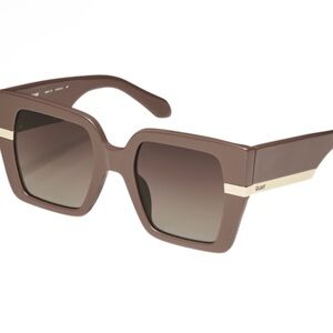 Quay Australia Notorious Brown Doe Oversized Sunglasses